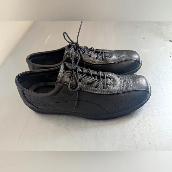 ecco super soft confort Leather  Sneaker women Sz 42 Eur - Picture 4 of 16